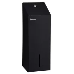 Pojemnik na toaletní papír v listech MERIDA STELLA BLACK LINE, kapacita až 400 ks listů, černý