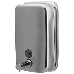 Dispensador de jabón líquido Bisk MASTERLINE 1000 ml, acero inoxidable pulido