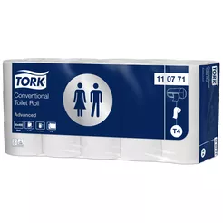 Toaletný papier Tork 30 roliek biely 2 vrstvy 12,5 priemer 48 m biela makulatura