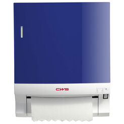 Paper towel dispenser CWS Hygiene, navy blue ABS plastic