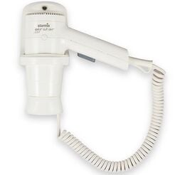 Hotel hair dryer with wall mount HFSW 12 Starmix 1200 W, white ABS plastic
