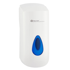 Dispensador de jabón de pared para recargas Merida TOP 0.7 litros plástico blanco - azul