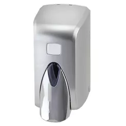 Dispensador de jabón líquido Sanitario 500 ml, material ABS plateado