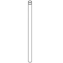 Extensión de tubo para cisterna de urinario recta KWC 350 × 16 mm
