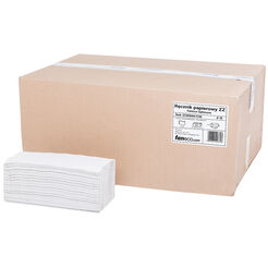 Toalla de papel ZZ Faneco Optimum de 1 capa, 4000 unidades, papel reciclado blanco