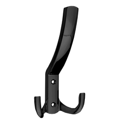 Vešiak do kúpeľne trojitý čierny znal