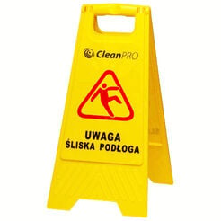 Warnschild "Achtung, rutschiger Boden"
