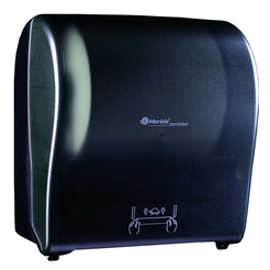 Dispensador automático de toallas de papel en rollo Maxi Merida SOLID CUT plástico negro mate