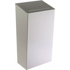Hanging trash can with lid 30 liters Faneco, matte stainless steel