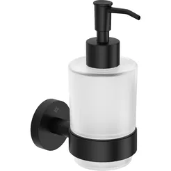 Dispensador de jabón Deante JASMIN 200 ml, acero color negro inoxidable