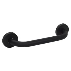 Bisk NIAGARA black steel bathtub handle, 26.5 cm long.