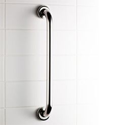 Držák sprchy jednoduchý fi 25 40 cm PRO Bisk lesklá ocel