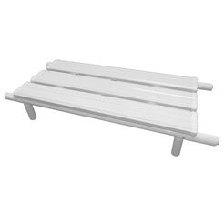 Bathtub bench for disabled white steel 