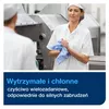 Czyściwo włókninowe wielozadaniowe do trudnych zabrudzeń Tork 530179 exelCLEAN, białe – przykład użytkowania
