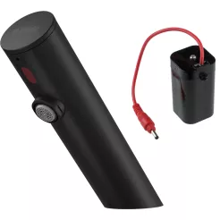 Grifo de lavabo sin regulación de temperatura Deante Sense 3/8 acero color negro, 4xAA