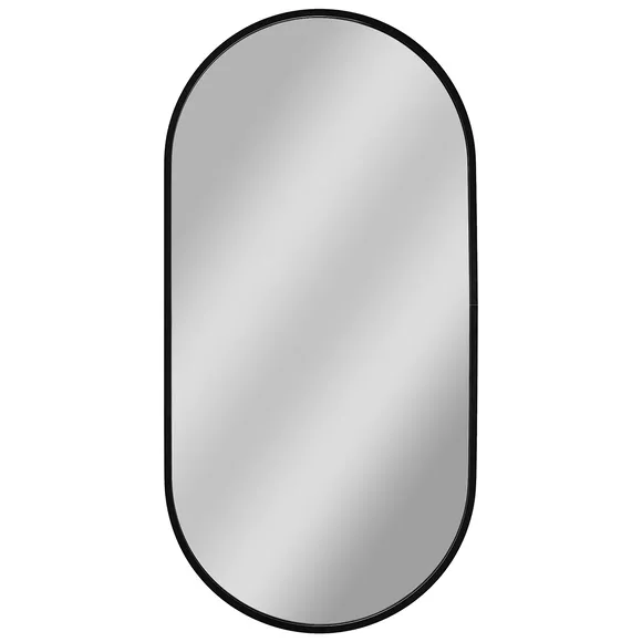 Badezimmerspiegel oval Joy 500 x 1000 mm schwarz
