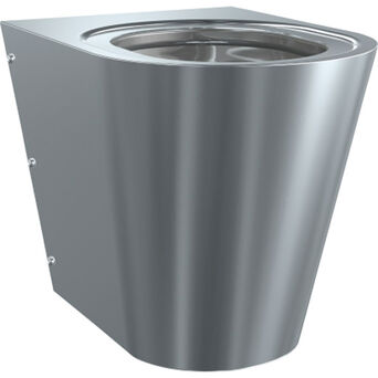 Miska WC zavesná s lejovým plášťom CAMPUS 360 x 456 x 500 mm šedá doska Franke