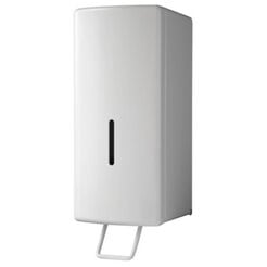 Sanitario manual liquid soap dispenser 1250 ml, white steel