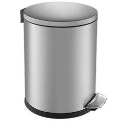 5-liter trash can Merida TOP SILENT LUNA, matte stainless steel
