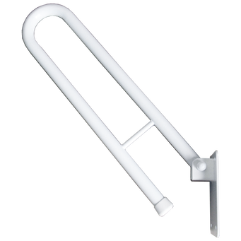 Movable grab bar for disabled ⌀ 25 80 cm white steel