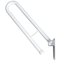 Movable grab bar for disabled ⌀ 25 80 cm white steel