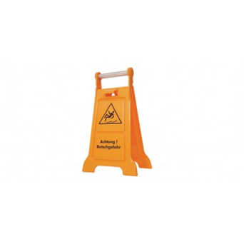 Warning sign Attention! Slippery surface Splast orange