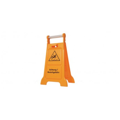 Warnschild Achtung! Rutschgefahr Splast orange