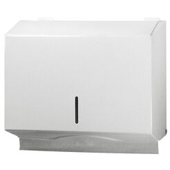 Folded paper towel dispenser white Sanitario