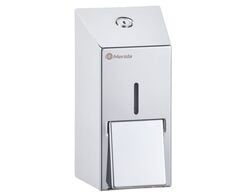 Dispensador de jabón líquido Merida STELLA MINI 400 ml, acero inoxidable pulido