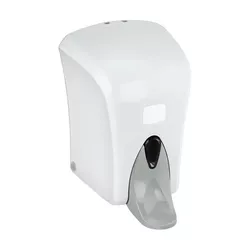 Elbow-operated liquid soap dispenser Sanitario ESTE 1000 ml, white ABS plastic