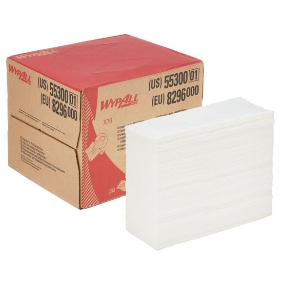 Wiping cloth in rolls Kimberly Clark WYPALL X70 1 layer cellulose white