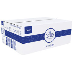 Folded Paper Towel 3000 pieces Lamix Ellis Professional Simple white cellulose