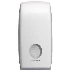 Zložiteľný plastový zásobník na toaletný papier Kimberly Clark AQUARIUS, biela farba