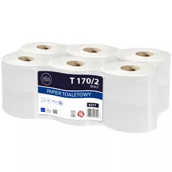 Toaletný papier Lamix Jumbo Ellis Professional 12 roliek 2 vrstvy 160 m priemer 19 cm biela celulóza