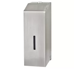 Sanitario Metal Liquid Soap Dispenser 1000 ml, Matte Stainless Steel