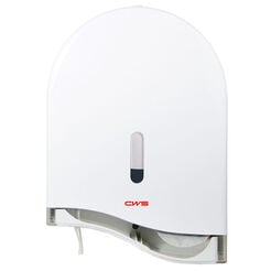 Dispensador de papel higiénico CWS Hygiene Midi, plástico ABS blanco