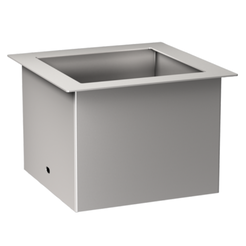 Manga de inserción para el cubo de basura KWC, acero inoxidable mate