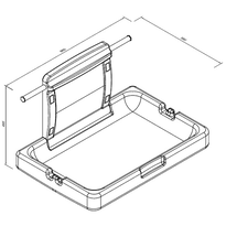 Przewijak składany dla dziecka poziomy Faneco Panda