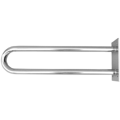 U-shaped grab bar for disabled ⌀ 32 85 cm polished steel