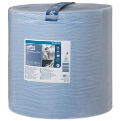 Papierhandtuchrolle in großer Rolle für mittlere Verschmutzungen Tork 2-lagig 510 m blaue Zellulose + Altpapier