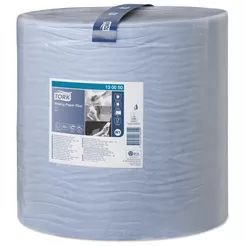 Papierhandtuchrolle in großer Rolle für mittlere Verschmutzungen Tork 2-lagig 510 m blaue Zellulose + Altpapier