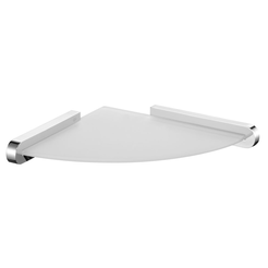 Bathroom glass shelve Bisk FUTURA Silver