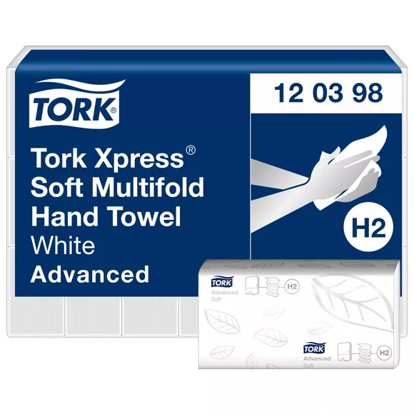 Ręcznik papierowy Tork 120398 Xpress Multifold 2 warstwy, biała celuloza + makulatura