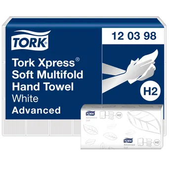 Toalla de papel ZZ Tork Xpress Multifold de 2 capas, 3780 unidades, celulosa blanca