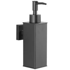 Dozownik do mydła naścienny kwadratowy Faneco SYDNEY Black