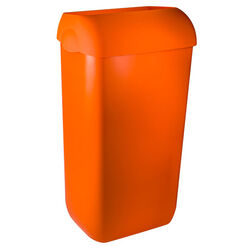 Cubo de basura de 23 litros de plástico Marplast, color naranja