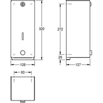 Dozownik do mydła w płynie Franke wandalodporny HEAVY DUTY 