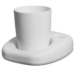 Kúpeľňový pohár Bisk OCEANIC plast biely