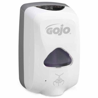 Dispensador automático de espuma de jabón GOJO TFX de 1.2 litros, color blanco