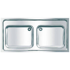 Double bowl utility sink KWC 600 × 1000 × 1200 mm